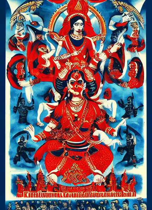 Image similar to kali - durga soviet union style