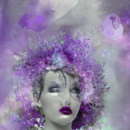 Image similar to crystethereal lavender atrium manipulation layeredinfusion lilac silver silver fuji pastel lilac sparkle fuji surreal creations serene lilac sparkle grey lilac weeping abstract collage