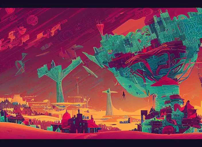 Prompt: bloodstream kingdom by android jones and petros afshar, tom whalen, james gilleard