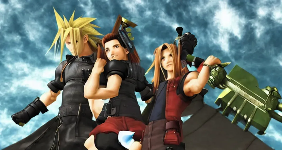 Image similar to the two complementary forces that make up all aspects and phenomena of life, from Final Fantasy VII