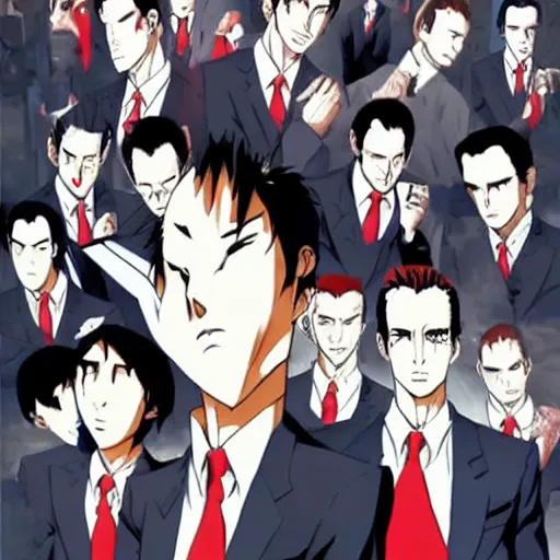 Prompt: american psycho anime