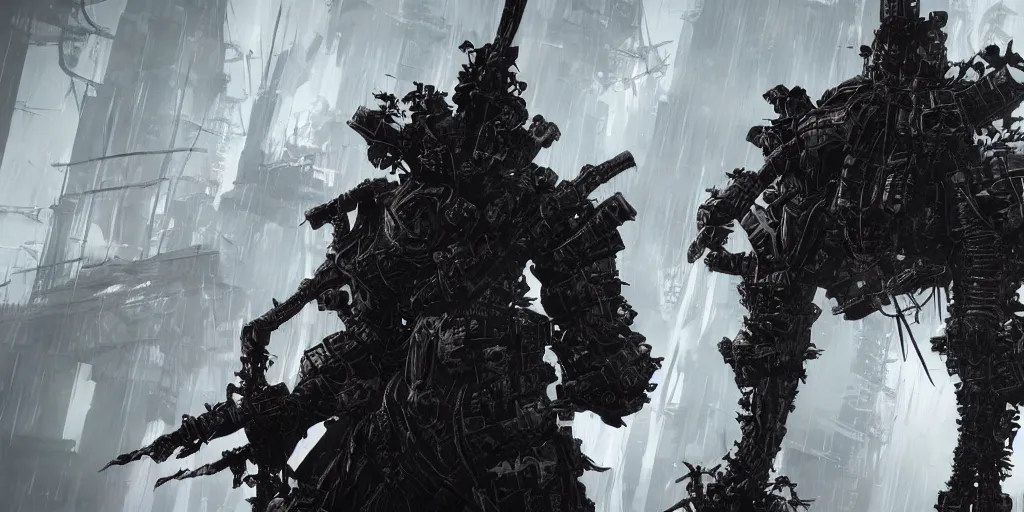 Prompt: grimdark tsutomu nihei blame biomega gothic architecture, unreal engine, 8 k, ultra realistic, ultra detail