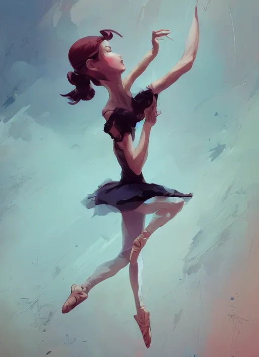 Image similar to ballerina overwhelmed with floating thoughts behance hd artstation by jesper ejsing, by rhads, makoto shinkai and lois van baarle, ilya kuvshinov, ossdraws, that looks like it is from borderlands and by feng zhu and loish and laurie greasley, victo ngai, andreas rocha