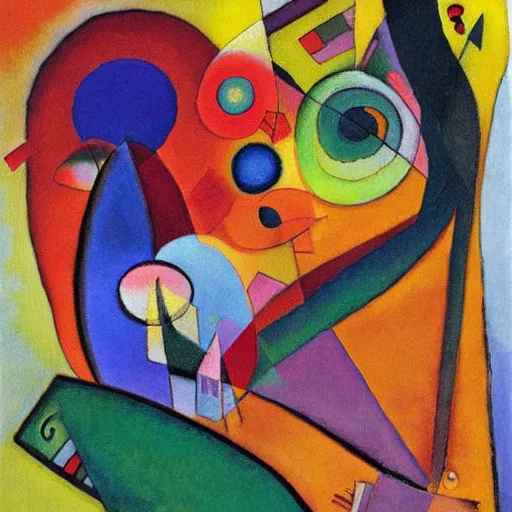 Image similar to a painting by kandinsky