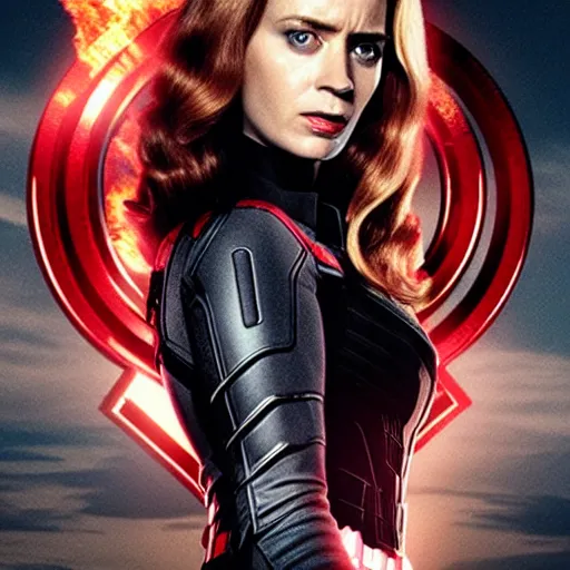 Prompt: emily blunt as black widow