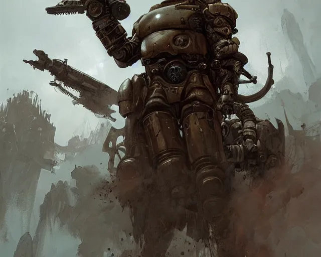 Prompt: portrait of a steampunk doomguy slaying demons, fantasy, hd shot, digital portrait, beautiful, artstation, comic style, by artgerm, guy denning, jakub rozalski, magali villeneuve and charlie bowater