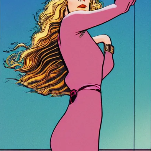 Image similar to rachel mcadams retro minimalist portrait by jean giraud, moebius starwatcher comic, 8 k