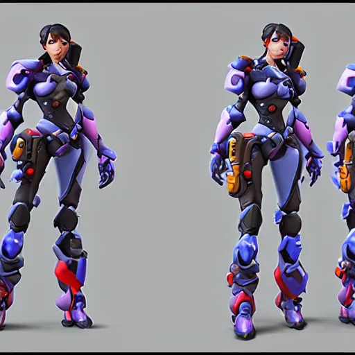 Prompt: overwatch character design Blizzard pixar 3d maya engine boost light overlay