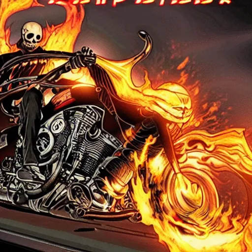 Prompt: ghost rider