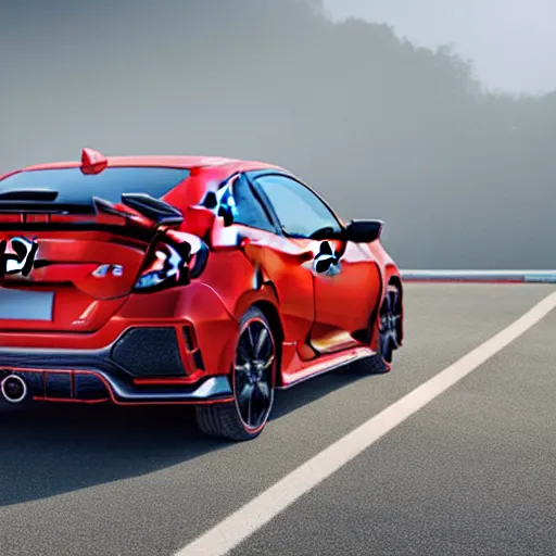 Image similar to 2 0 2 0 civic coupe type r from behind