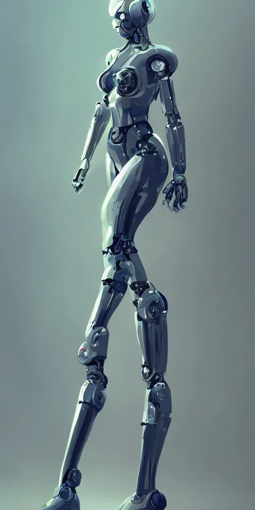 Image similar to beautiful girl with sci - fi fullbody suit, robotic body, by wlop, artstation contest winner