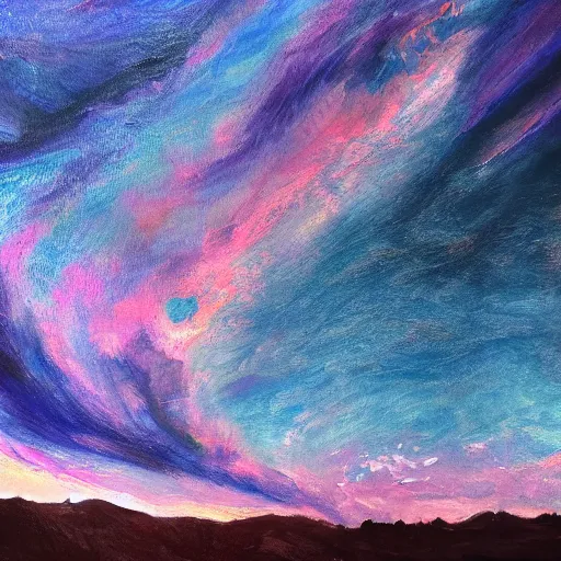 Prompt: a beautiful portrait of the sky