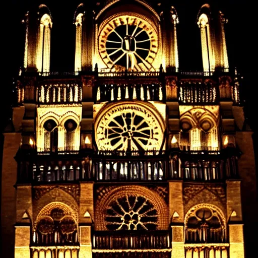 Image similar to notre dame by giger