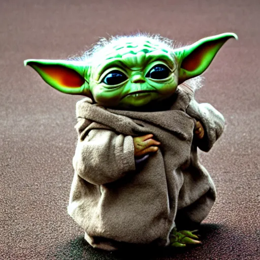 Image similar to Baby Yoda, dlsr photo