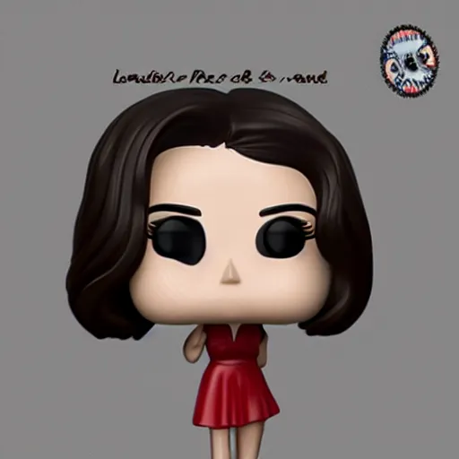 Image similar to Lana del rey funko pop, photorealistic, studio