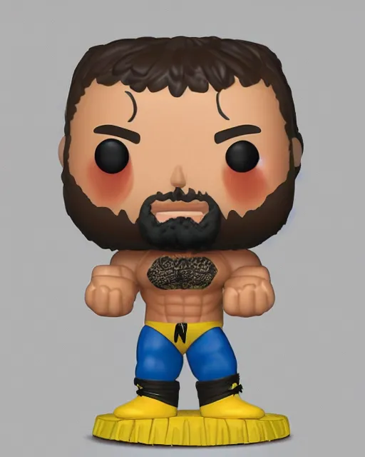 Image similar to Wrestler Funko Pop. Photographic, photography