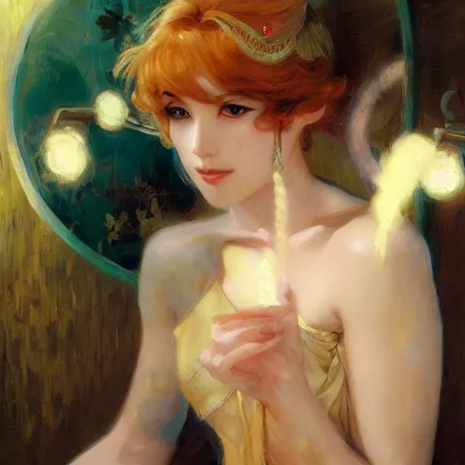 Image similar to portrait of anime princess, painting by gaston bussiere, craig mullins, j. c. leyendecker