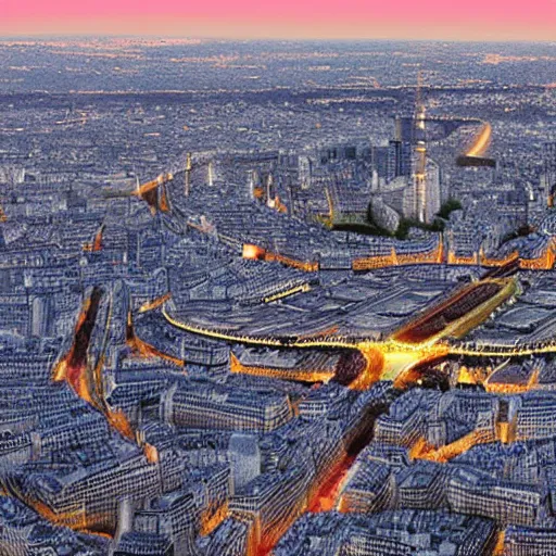 Prompt: paris in the year 2 0 7 1