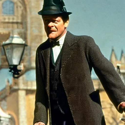 Image similar to Sean Bean as Bert in Mary Poppins, movie still, photograph