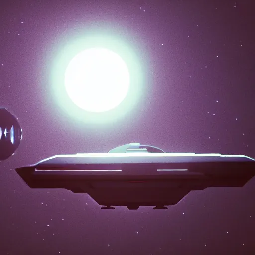 Image similar to https://i.pinimg.com/564x/51/d8/8d/51d88d80dc5d66172a0e196c2059eb34.jpg, ultra minimalist and smooth retro sci-fi toon spaceship, volumetric lighting, 8K, dynamic scene, Blender 3D, dreamyart, Mattey, Pick Wu, Andras Csuka detailed concept art pastel, 3d quality, octane render