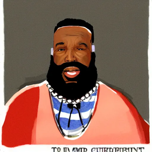 Image similar to mr. t testifying in court