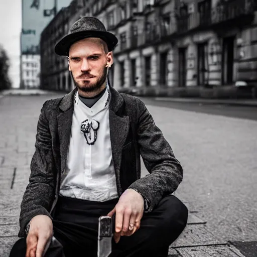 A male German street fashion blogger from Berlin in | Stable Diffusion ...
