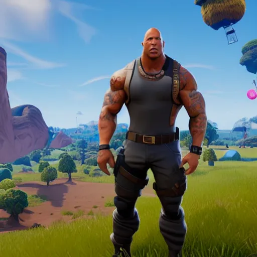 Dwayne johnson in Fortnite very detailed, 8K quality | Stable Diffusion ...