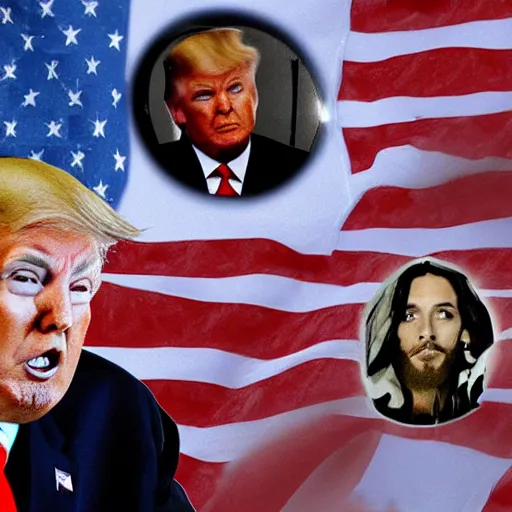 Image similar to Donald Trump as Jesus