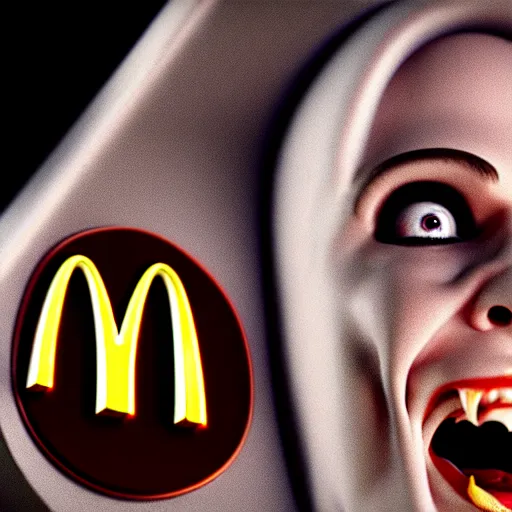 Image similar to mcdonald's horror tv advertisement, ultra realistic, 4 k, digital art, cinematic style of david kronenberg