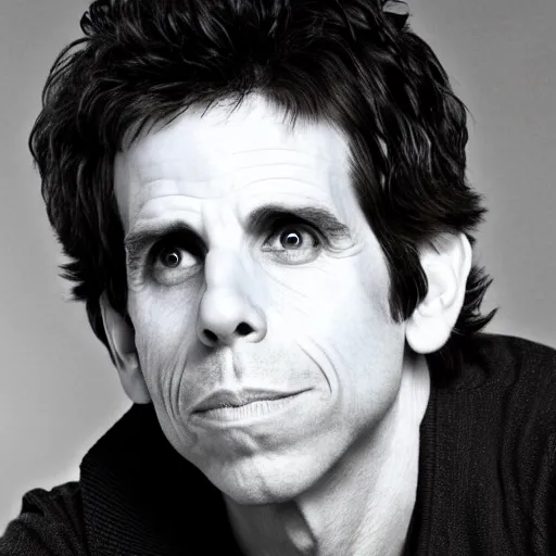 Prompt: an x - ray of ben stiller