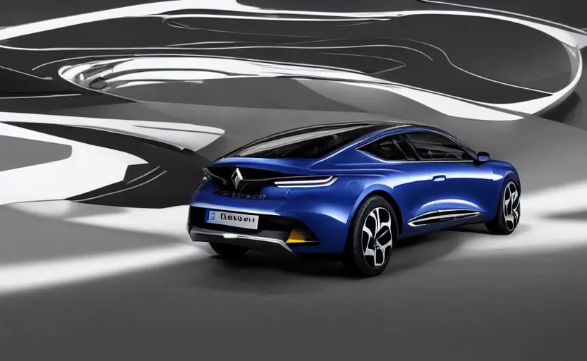 Image similar to renault coupe from 2 0 2 0, viewed from far