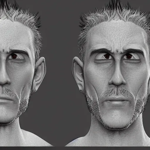 Image similar to character design, front and side elevation, by disney studios, 8 k