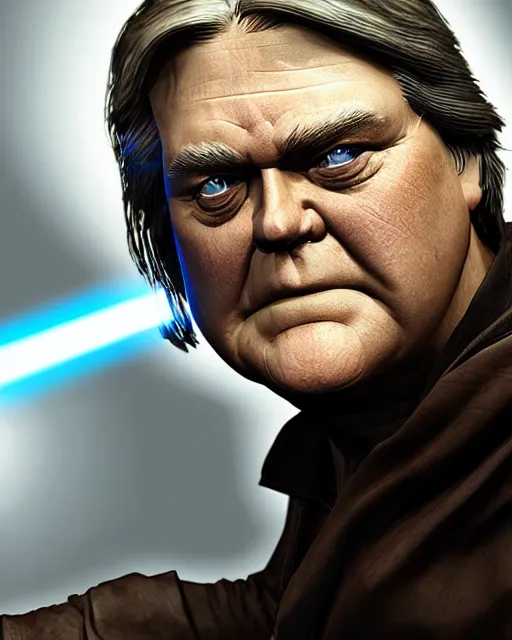 Image similar to Steve Bannon as a Sith lord in Star Wars. Unreal engine, fantasy art by Betty Jiang. Faithfully depicted facial expression, perfect anatomy global illumination, radiant light, detailed and intricate environment
