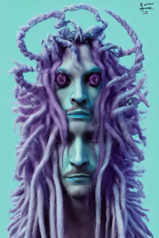 Prompt: vaporwave!!, vaporwave colors!!, an eccentric gothic king with long wild dreads, straight on, by artgerm, jamie hewlett, tom bagshaw, gerald brom, 4 k, smooth, hd, substance designer render, full body character concept art,