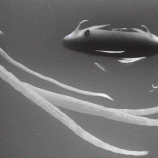 Image similar to underwater bigfin squid found footage real photography