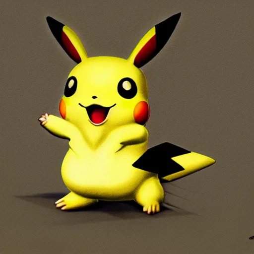 Image similar to photorealistic pikachu