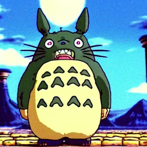 Prompt: Totoro in dragon ball z