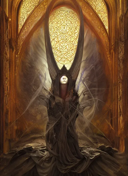 Image similar to album art priest casting divine quest spell, physically accurate, moody dynamic lighting, very very intricate, very very elegant, highly detailed, digital painting, artstation, HR GIGER, Hieronymus Bosch, Francis Bacon, concept art, smooth, very beautiful, sharp focus, illustration, art by artgerm and greg rutkowski and alphonse mucha