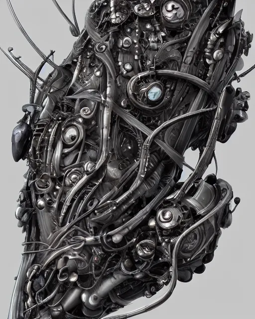 Prompt: cell phone by yoshitaka amano, biomechanical, 4 k, hyper detailed