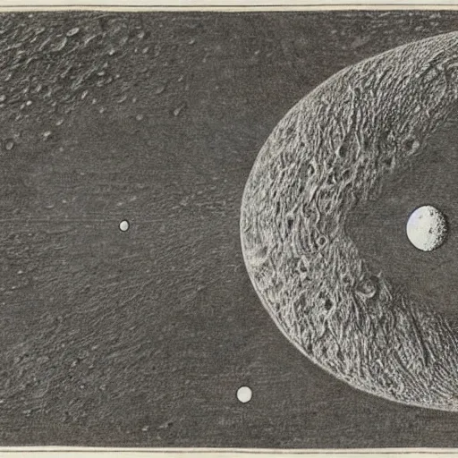 Prompt: map of the far side of the moon by leonardo,