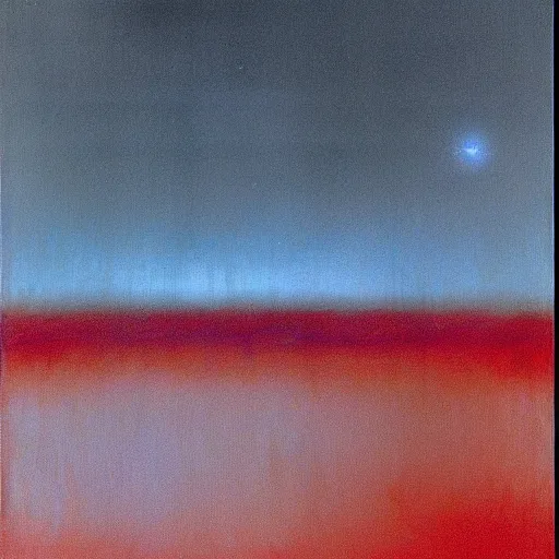 Image similar to the abstract painting'arctic void ', by caspar david friedrich!!!, by rothko!!!