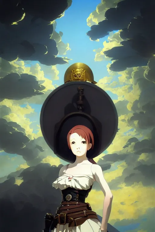 Image similar to baroque oil painting, anime key visual full body portrait character concept art, maid nazi ss commander, kuudere kawaii noble blond hair blue eyes, dictator fascist nationalist, brutalist grimdark fantasy, trending pixiv fanbox, rule of thirds golden ratio, makoto shinkai genshin impact studio ghibli jamie wyeth greg rutkowski chiho aoshima