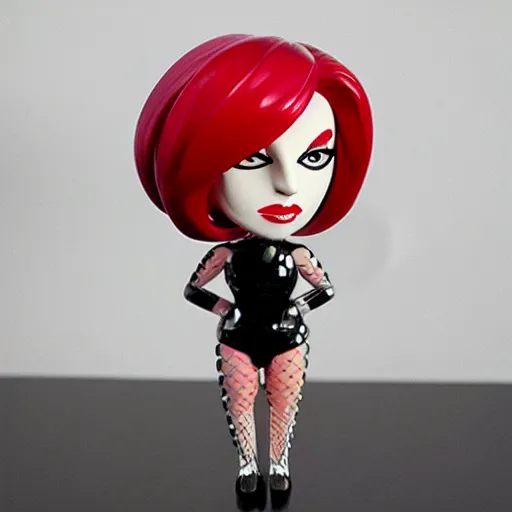 Prompt: lady gaga nenderoid designer vinyl toy