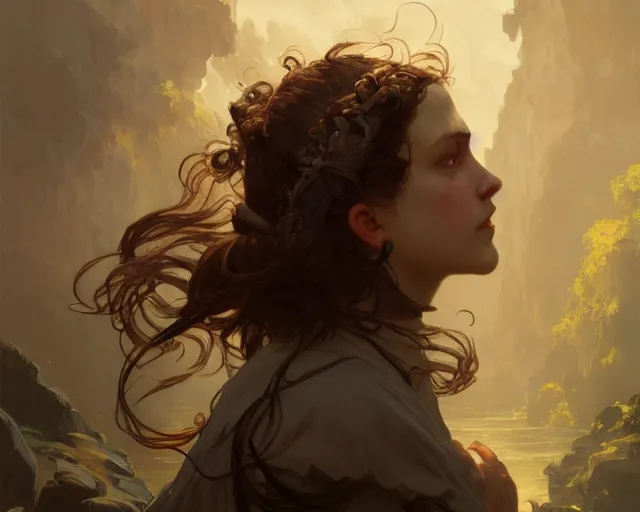 Image similar to photography of gustave courbet, deep focus, d & d, fantasy, intricate, elegant, highly detailed, digital painting, artstation, concept art, matte, sharp focus, illustration, hearthstone, art by artgerm and greg rutkowski and alphonse mucha