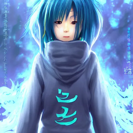 Image similar to rimuru tempest, tensei shitara slime datta ken, super highly detailed, professional digital painting, concept art, sharp focus, smooth, unreal engine 5, photorealism, hd quality, 8 k, black hoodie, cinematic, art by artgerm, yoshitaka amano, wataru kajika and junji ito