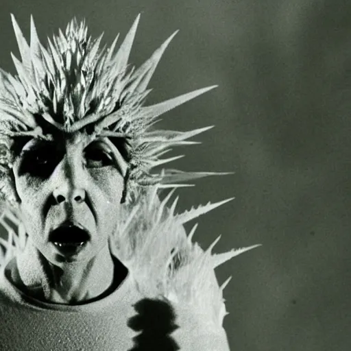 Image similar to the spiny creature from twin peaks season 4, cinematic style