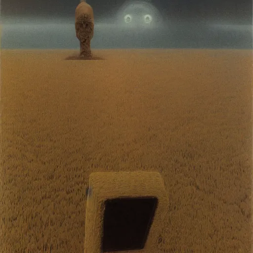 Prompt: zdzisław beksinski selfie