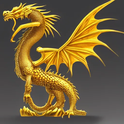 Prompt: a majestic golden dragon, hd, 4k, trending on artstation, award winning, 8k, 4k, 4k, 4k, very very very detailed, high quality chibi art