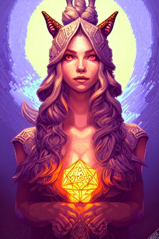 Image similar to freya, beautiful detailed pixelart by albertov, intricate details, beautiful, dithered gradients, volumetric lighting, cgsociety, artstation, smooth, sharp focus, 2 d illustration, amazing art by dan mumford, old school computer game graphics, crpg, d & d, pixel art