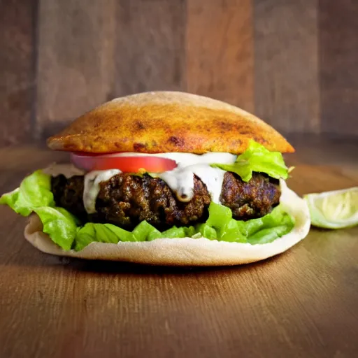 Image similar to taco burger